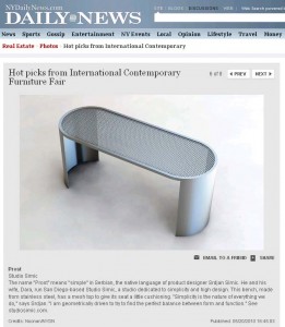 SIMIC furniture named 'hot pick' at ICFF 2010