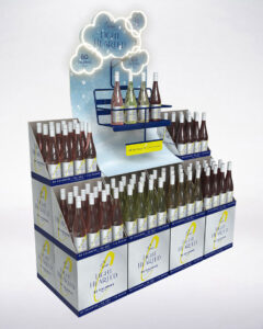 Holiday Wine Display