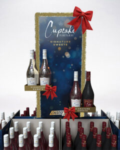 Holiday Wine Display