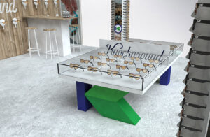 Knockaround Sunglasses Custom Table Tennis Table Display
